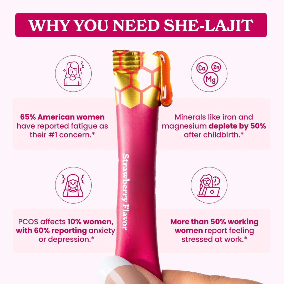 WellnessCave™ She-Lajit Women’s Vital Honey Sticks