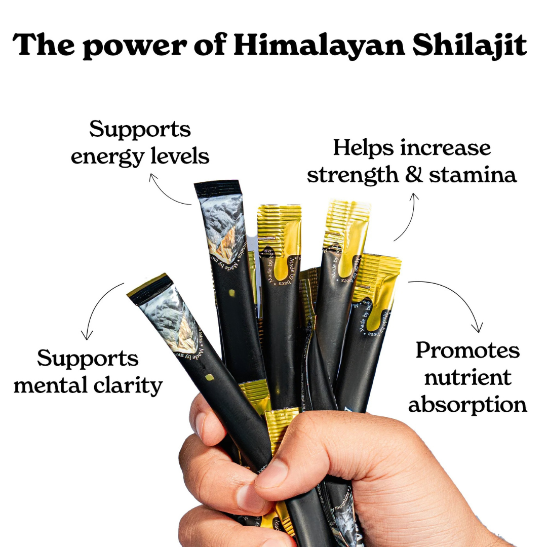 WellnessCave™ Pure Shilajit Honey Sticks