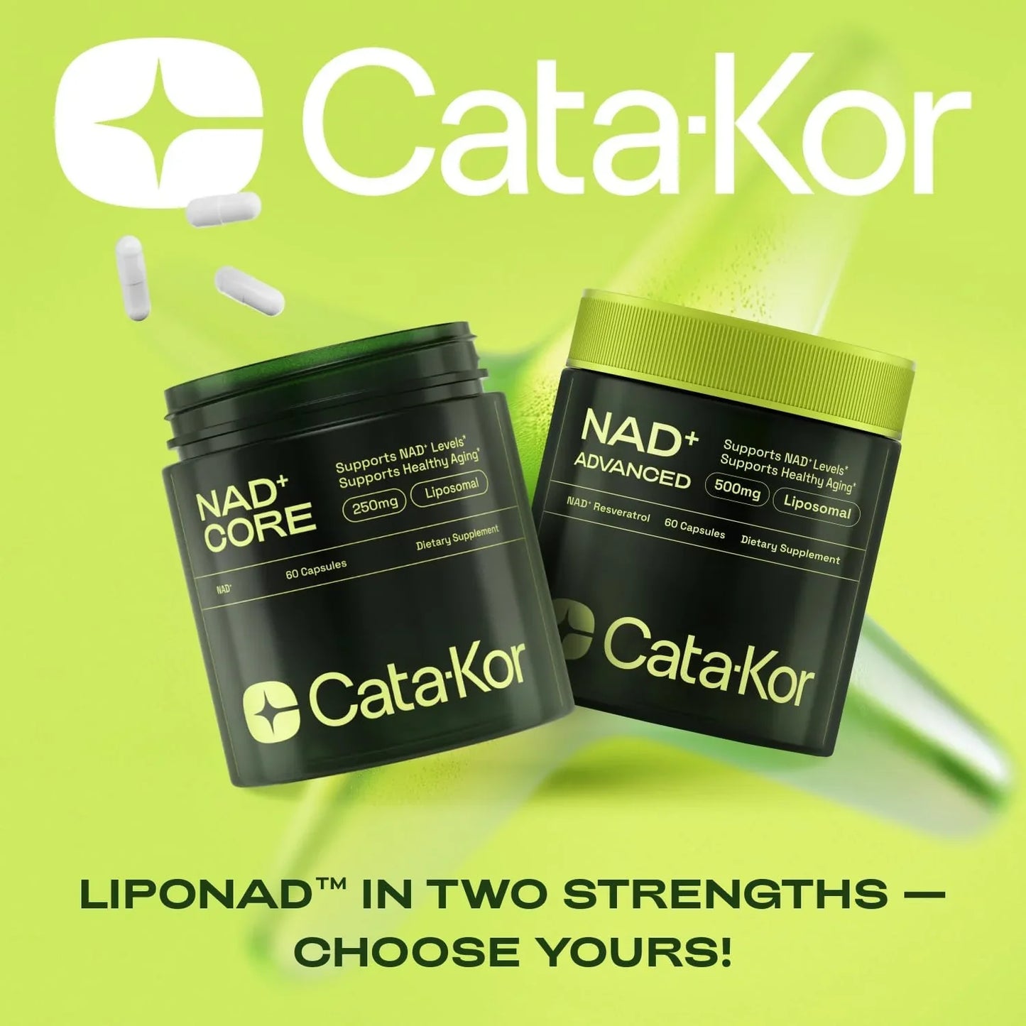 WellnessCave™ Cata-Kor NAD+ Anti-Aging Supplement