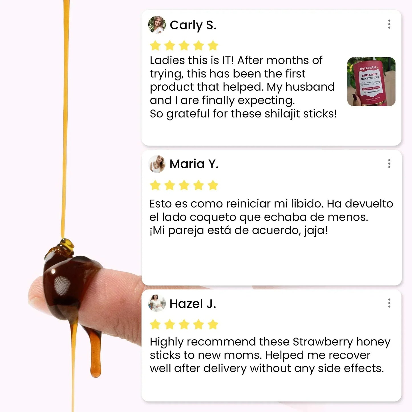 WellnessCave™ She-Lajit Women’s Vital Honey Sticks