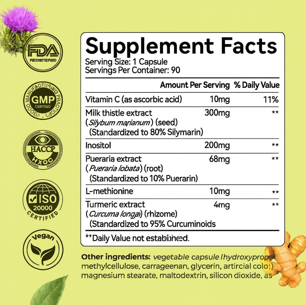 Detox Your Liver, Unlock Your Best Self With Wellness Cave™ Milk Thistle