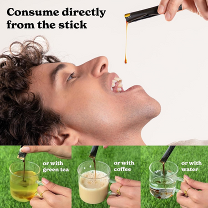 WellnessCave™ Pure Shilajit Honey Sticks