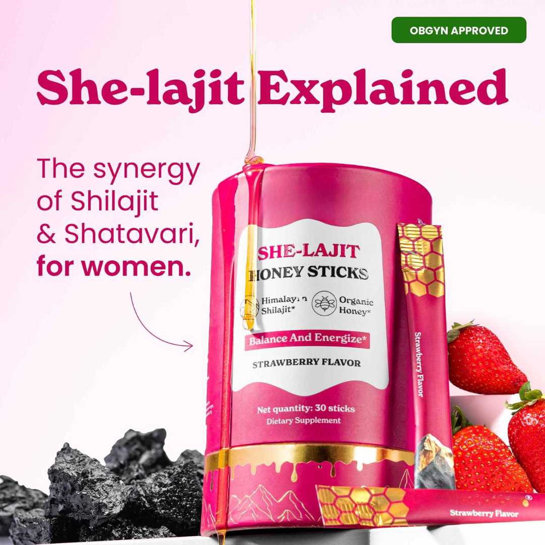 WellnessCave™ She-Lajit Women’s Vital Honey Sticks