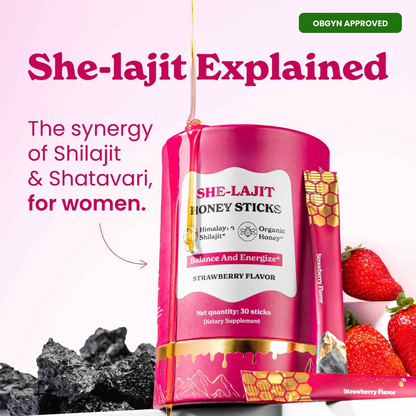 WellnessCave™ She-Lajit Women’s Vital Honey Sticks
