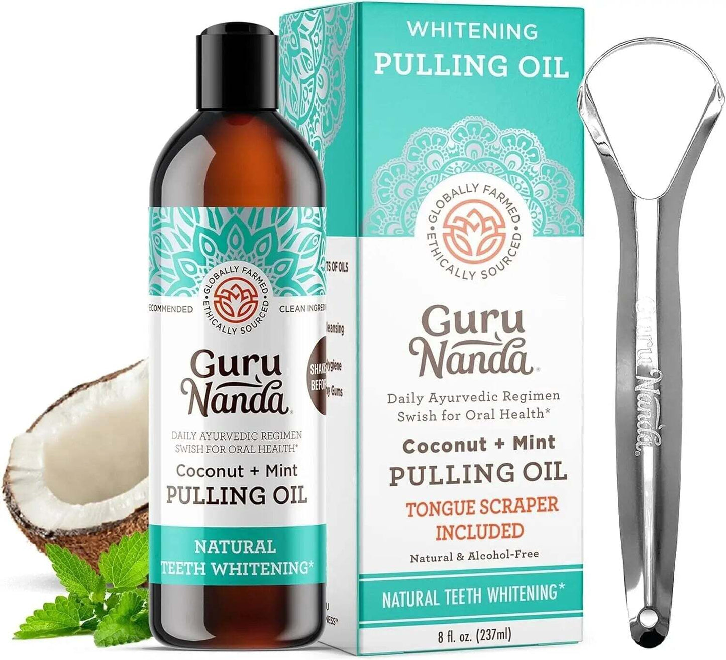 WellnessCave™ Guru Nanda Coconut Oil Pulling w/ Essential Oils